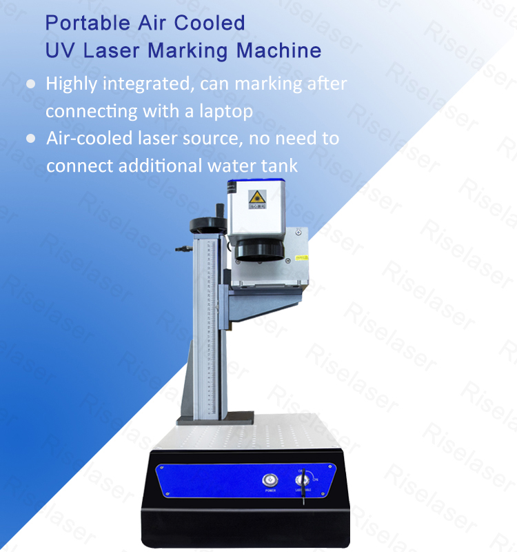 355nm Portable UV Laser Engraver Marker High Precision For Wood Non Metal