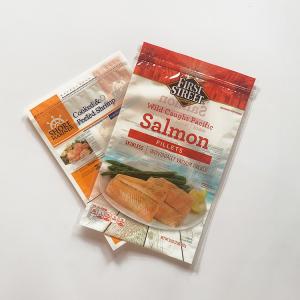 Quality PET/PE Zipper bag Vacuum pack resealable salmon packaging pouch wholesale