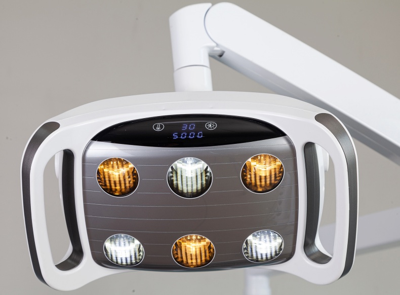 Luxury Design Big Soft Cushion Dental Unit Multi Color Dental Chair With 9 Memories