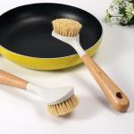 Kitchen Sisal Utensil Cleaner Brush Set Fibre Wooden Natural All Eco Friendly
