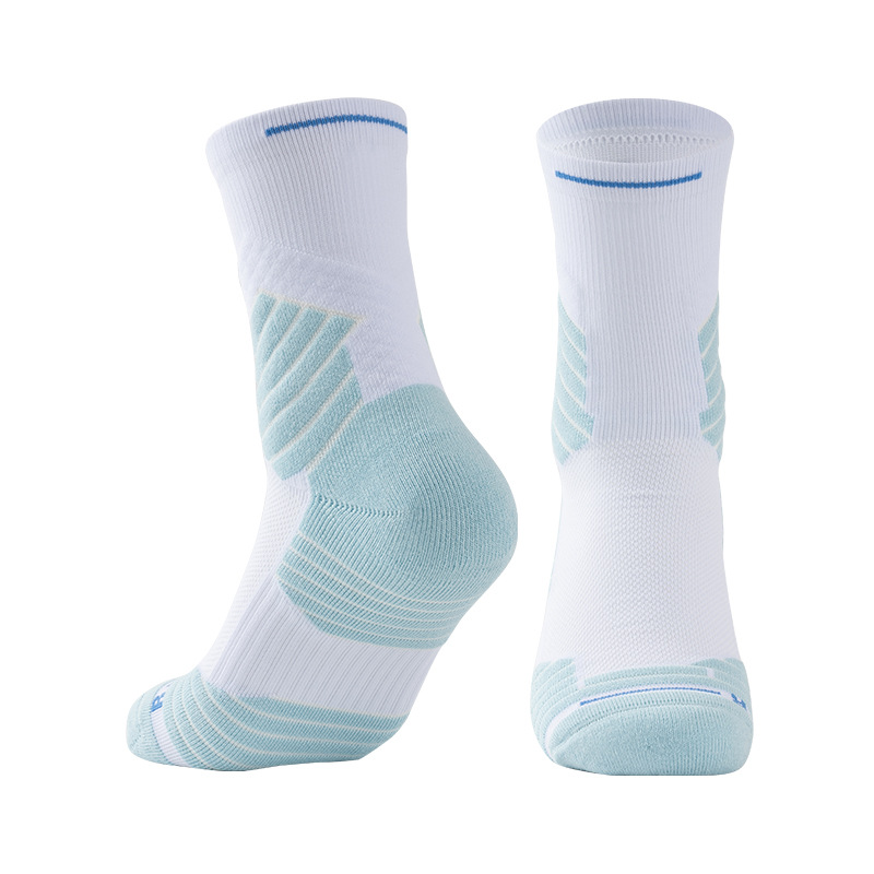 Custom Comfortable Thickened Towel Bottom Middle Tube Sports Socks for Men Women