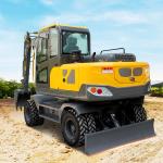 55KW Earthwork Projects Hydraulic excavator For Large 7ton Wheel Excavator