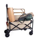 Steel Frame Folding Wagon Cart Compact Foldable Wagon For Camping Creative