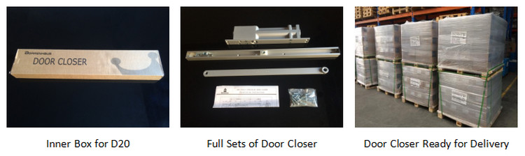 Office Sliding Arm Door Closer Adjustable Latching Speed For 25-45kg Inside Door