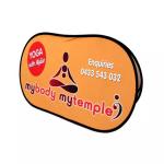 Custom Outdoor Pop Up Advertising Banners Digital Printing Polyester Material