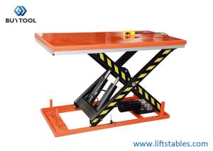 Quality 2000×1000mm Electric Powered Lift Table Hydraulic Industrial 4T 1400mm Height wholesale