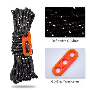 Quality Nylon Polyester 100g Reflective Tent Guy Lines wholesale