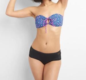 Quality Floral Tie Bandeau Bikini Top wholesale