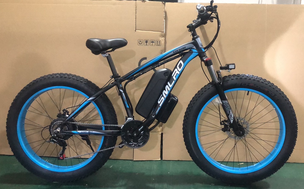 1000W Motor 13AH Lithium Battery Electric Bike SMLRO XDC600 26x4.0 inch Fat Tire E-Bike