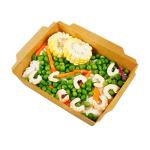 Chinese Kraft Paper Tray Food Takeaway Boxes Lunch Packaging Containers