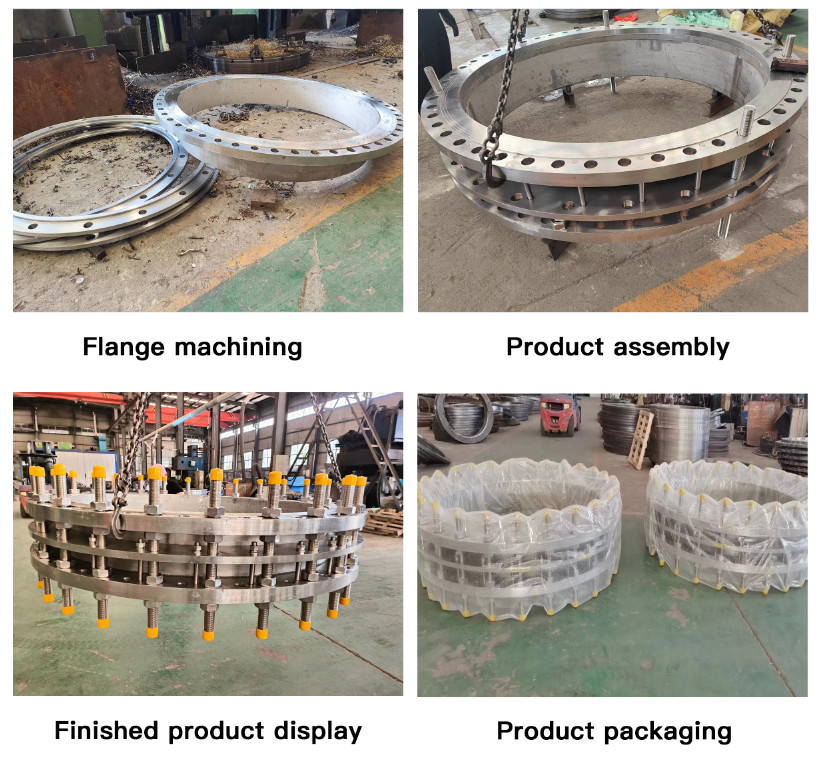 304 316L Stainless Steel Detachable Double Dismantling Flange Force Transmission Joint Half Wire Limited Expansion Joint