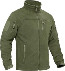 Quality Double Zipper Military Fleece Tactical Jacket Breathable Sustainable wholesale