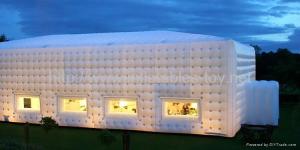 Quality Hot sell outdoor CE certificate cheap giant inflatable tent with light wholesale