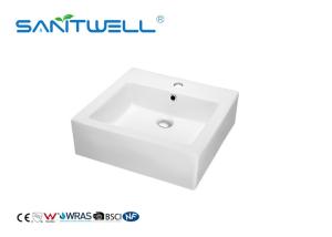 Quality White Color Bathroom Ceramic Basin Above Counter Basins High Durability wholesale