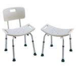 Lightweight Bath Height Adjustable Shower Chair , Padded Seat Shower Bathroom