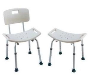 Quality Lightweight Bath Height Adjustable Shower Chair , Padded Seat Shower Bathroom Chair wholesale