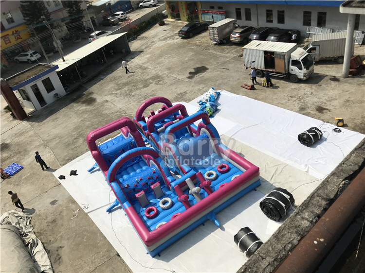 0.5mm PVC Material Customized Giant Inflatable Obstacle Course Combo