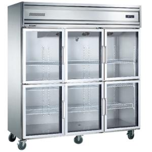 Quality 1350L Upright Refrigerator Freezer Ultra Large Capacity Commercial Glass Door wholesale