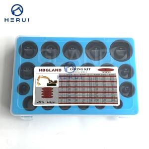 Quality 666 PCS R60 R220 R450 Rubber Repair Seal O-Ring Box Seal kit excavator wholesale