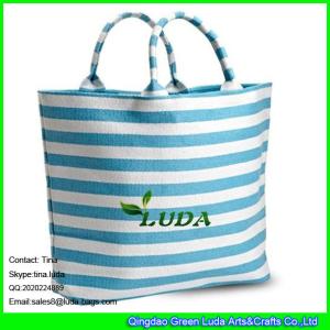 Quality LUDA striped paper straw bag large lady beach straw bags wholesale