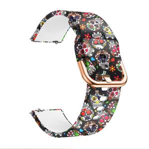 Quality 20mm / 22mm Multiple Printed Silicone Watch Strap Portable Replacement For Raw Ears wholesale