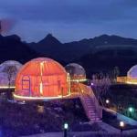 Camping leisure luxury outdoor star room tourist camping scenic spot starry sky