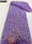 European Fashion Milan Wedding Dress Lace Fabric Bridal Pearl Sequins Mesh Lace