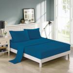 Ready to Ship Luxury Scroll Flowers Embroidery Bed Sheet in Soft Brushed