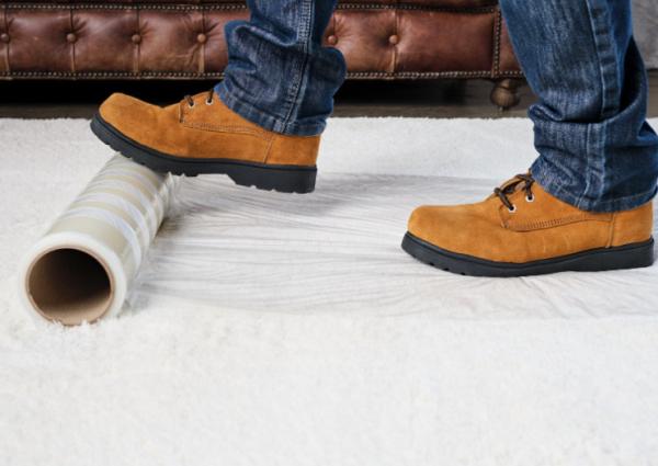 2mil 36inch Clear Carpet Protection Film Temporary Carpet Protective Self