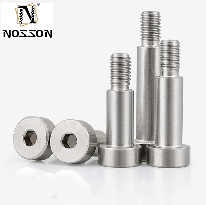 Customized Size Flat Head Shoulder Screws in Sales with Metric Measurement System and Polishing 304 Stainless Steel