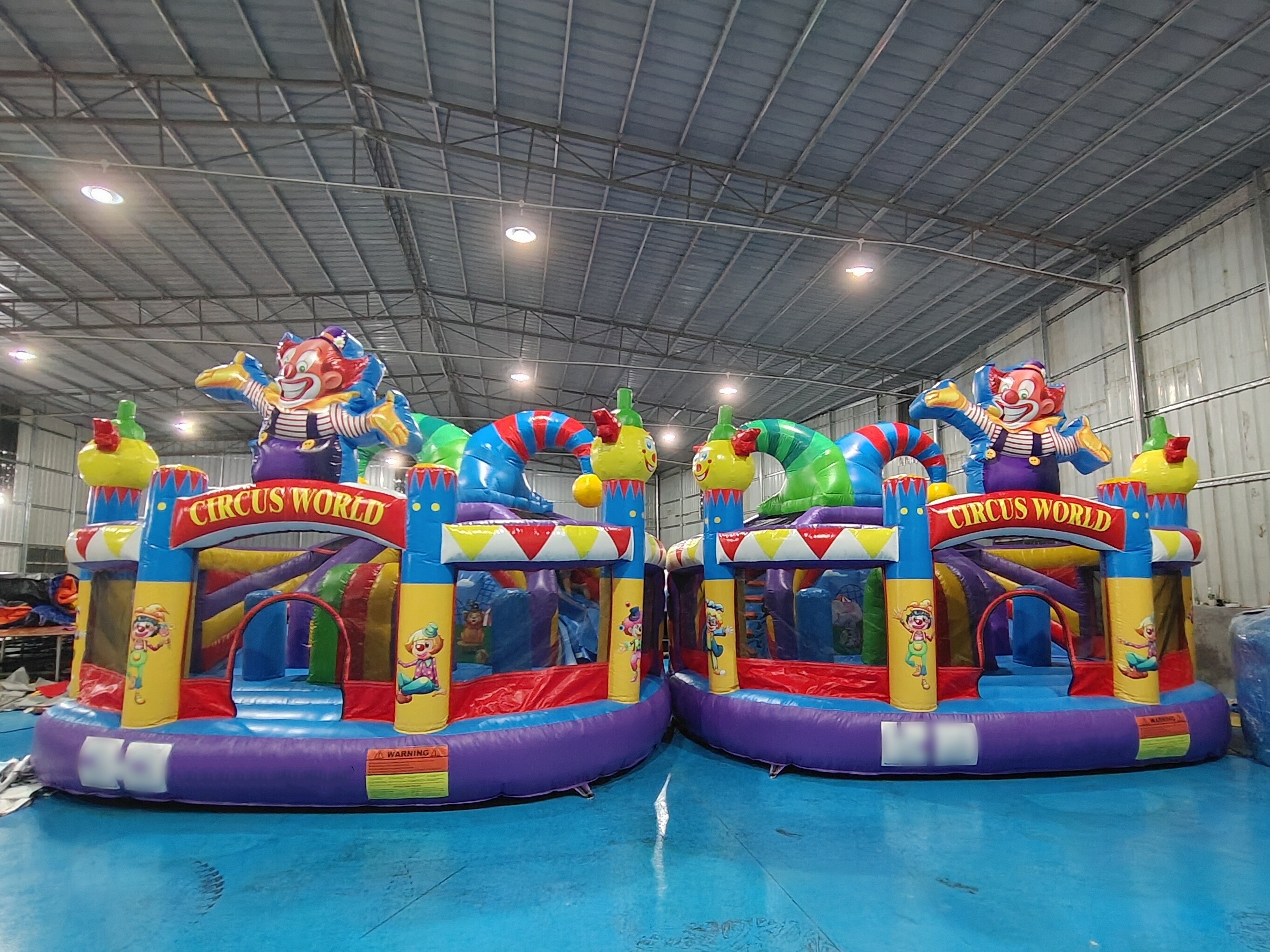 New Design Inflatable Castle Inflatable Bounce House With Slides Clown Circus Inflatable Combo For Party For Kids