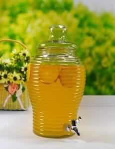 Quality glass juice / beverage dispensers with rack wholesale