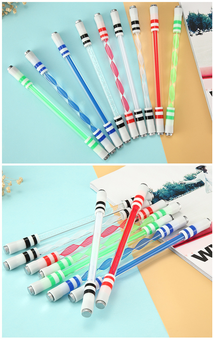 Plastic Luminous Hand Spinner Pen for Stress Relief and Creative Writing Length of 0M
