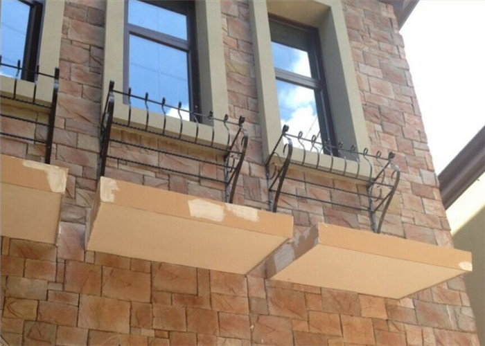 Multiple Color Rectangle Artificial Wall Stone With Light Texture