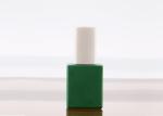 Green Glass Empty Fingernail Polish Bottles 12ml Screen Printing Surface