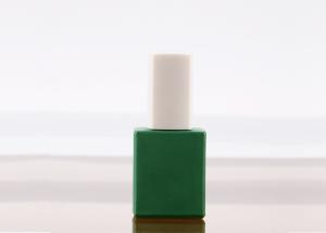 Quality Green Glass Empty Fingernail Polish Bottles 12ml Screen Printing Surface wholesale
