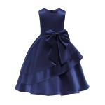 Wine Red/Pink Floor Length Girl Dress e Girl Girls Unicorn Niños Roupas Infantis
