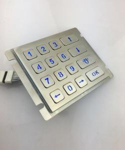 Quality IP65 4X4 vandal resistance stainless steel illuminated keypad wholesale