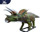 Robotic Waterproof Outdoor Dinosaur Statue In Park Equipment / Realistic Garden