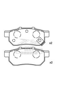 Quality 43022-ST3-E00 Trw Ceramic Brake Pads Honda New Fit auto brake replacement wholesale
