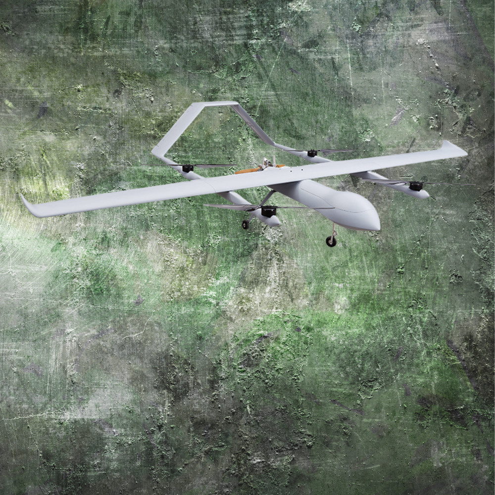 Tracking Camera Pod Military Fixed Wing Drone VTOL Long Range Military Drones HX4HFW460