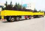 Van Type Tri Axle Trailer Cargo Transport Trailer With 12 Tires