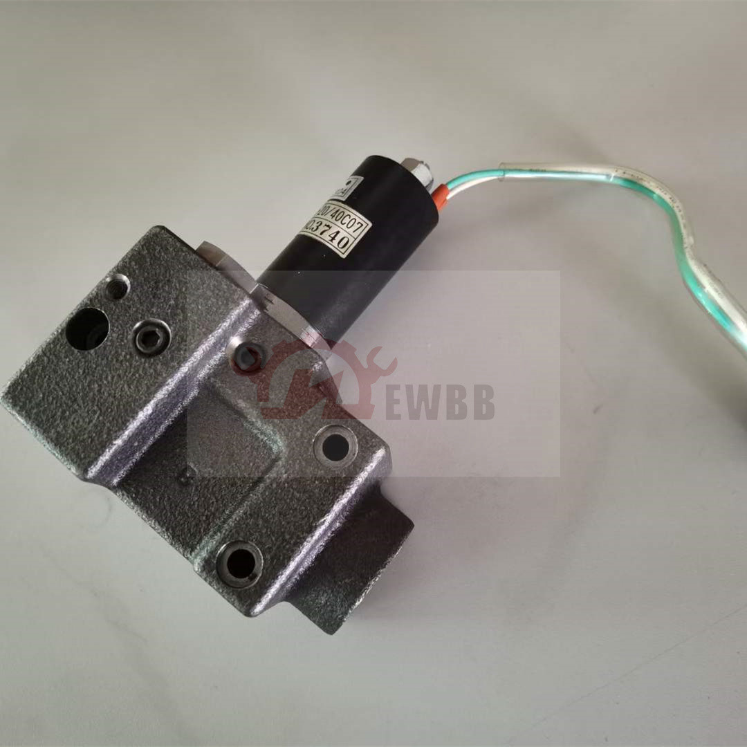 K3V112DT NO.2942 Excavator Electrical Parts Kawasaki Solenoid Valve KDRDE5K-20/40C07-109
