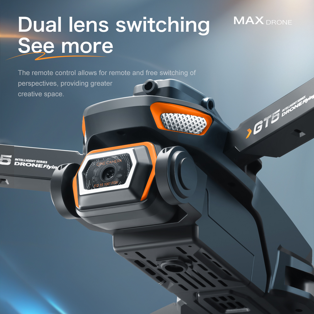 Beginner Drones Gt5 Obstacle Avoidance Mini Drone 14min Flying Drone Smartphone 480p 720p Hd Aerial Photography 2.4g Wifi Fpv Selfie Drone