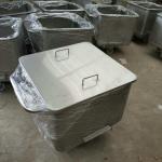 Jf Sheet Metal-200L Grinding Stainless Steel Meat Processing Trolley Bin