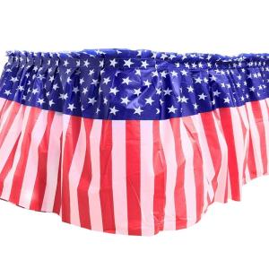 Quality Modern Disposable Plastic Table Skirts For Dessert / Buffet Table Decoration wholesale