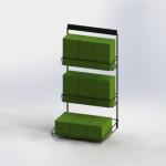 Metal Tea Box / Tea Bag Display Rack , Wire Display Shelf For Tea Pack