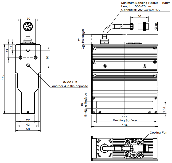 1.4A/ 33.6W Machine Vision LED Lighting
