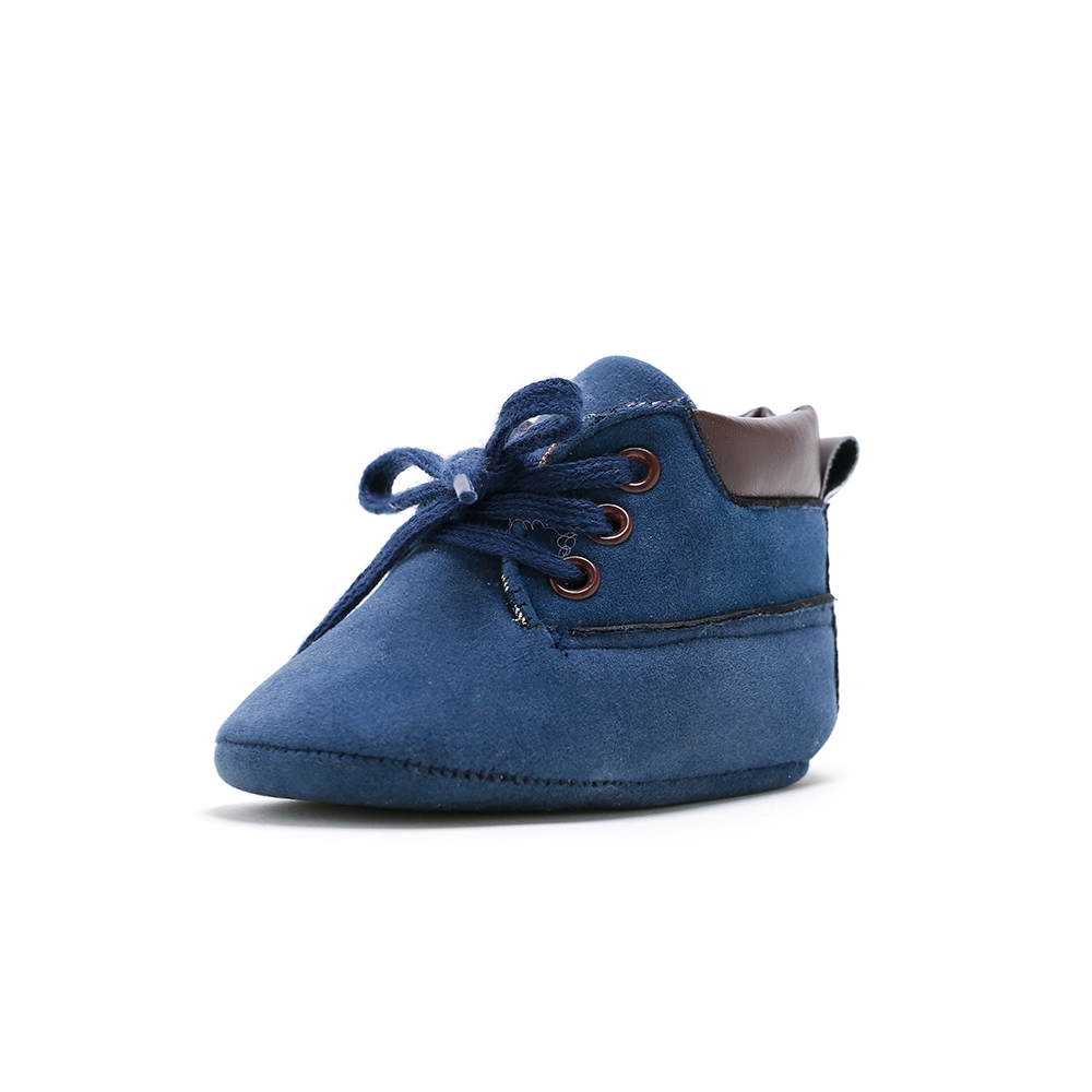 Wholesale Faux suede Soft sole 0-18 months boy ankle baby booties