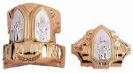 Luxury Bronze Coffin Fittings , Casket Accessories Including 8pcs Casket Lugs